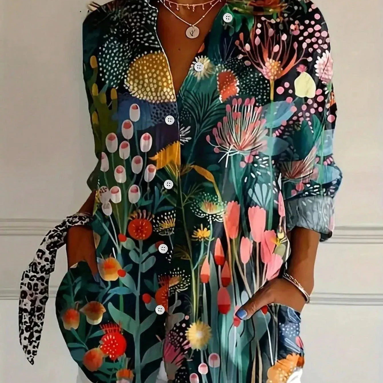 Annika | Blusa colorida com estampa divertida