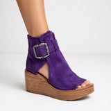 Orélisse -  Botins compensados abertos estilo moderno para Mulher