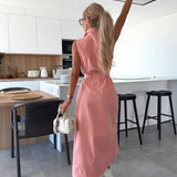Isabelle | Vestido Maxi de Denim para Mulher