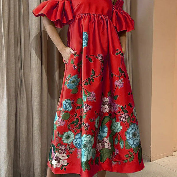 Arielle | Vestido elegante com mangas exclusivas e bolsos práticos