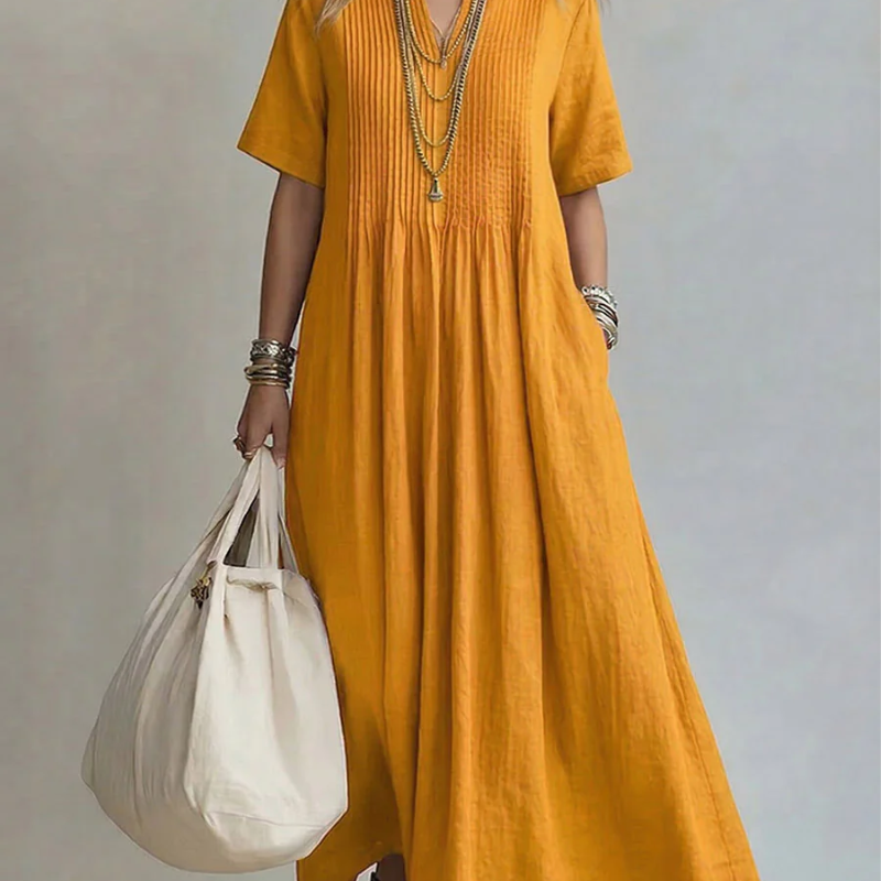 Noor | Vestido Plissado para Mulher