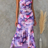 Layla | Vestido Plissado de Um Ombro para Mulher