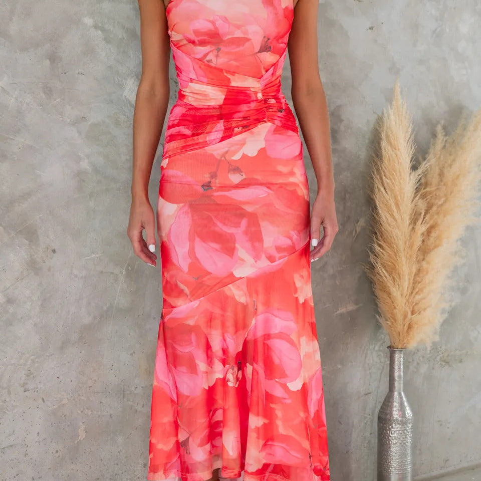 Layla | Vestido Plissado de Um Ombro para Mulher