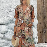 Harper | Vestido Floral Animado para Mulher