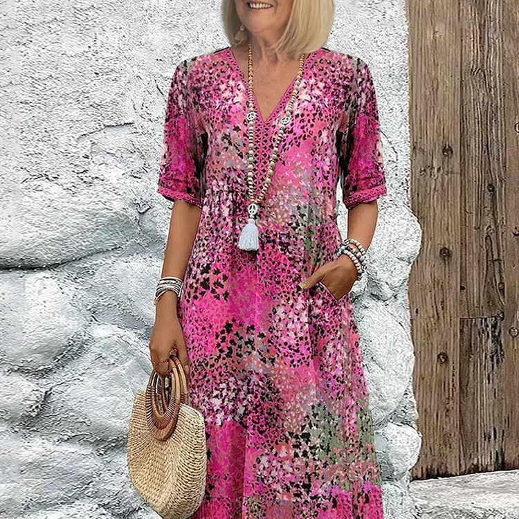Harper | Vestido Floral Animado para Mulher