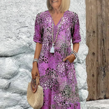 Harper | Vestido Floral Animado para Mulher