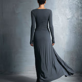 Naiara ❘ Vestido maxi com nó lateral para Mulher