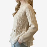 Graci™ Camisola Testurizado