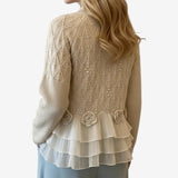 Graci™ Camisola Testurizado
