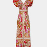 Olívia - Vestido longo colorido