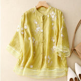 ELOISE™ | BLUSA FLORAL EM TECIDO LEVE