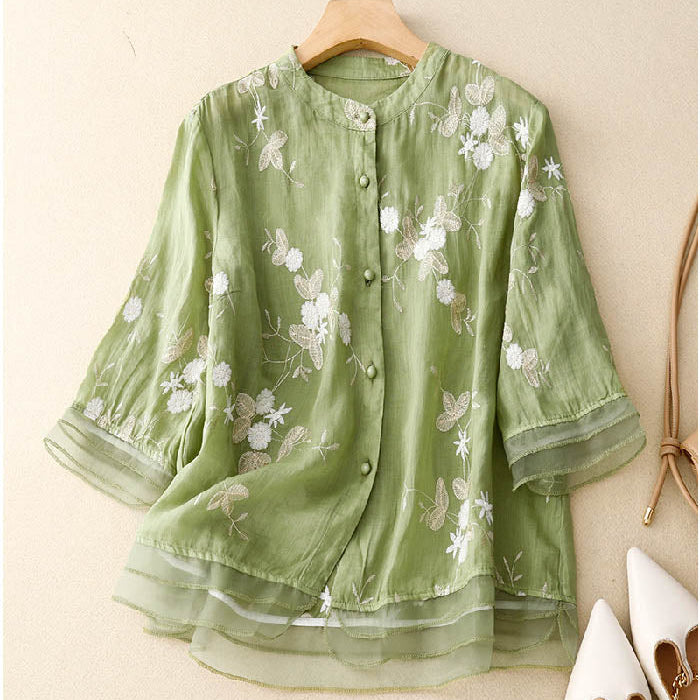 ELOISE™ | BLUSA FLORAL EM TECIDO LEVE