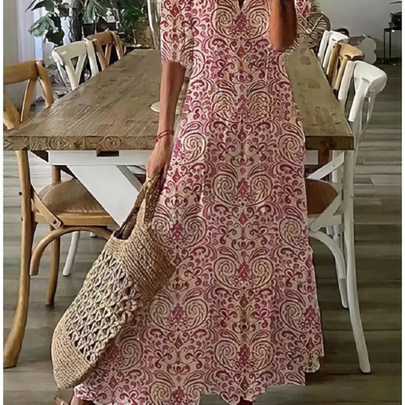 Diana™ - Vestido Bohemian com Cobertura Abdômen