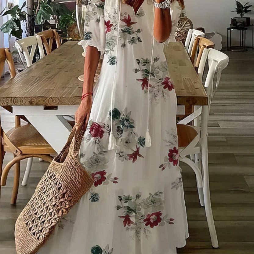 Diana™ - Vestido Bohemian com Cobertura Abdômen