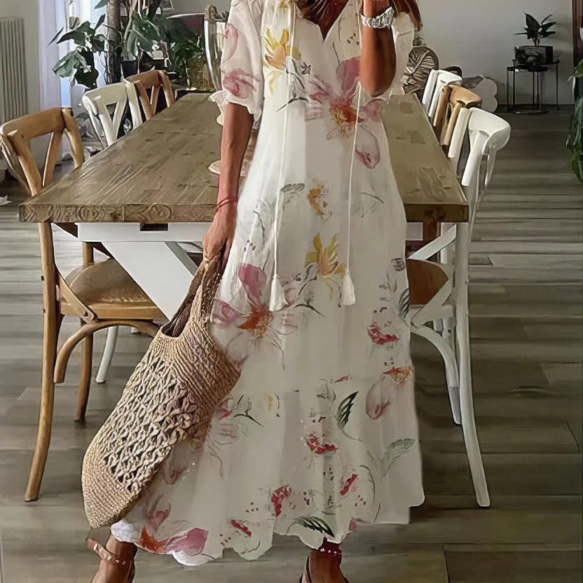 Diana™ - Vestido Bohemian com Cobertura Abdômen